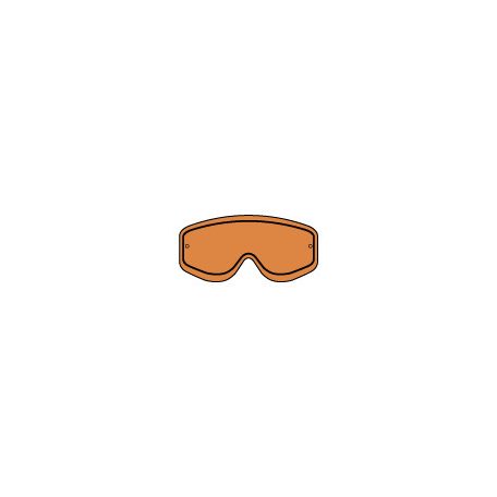 RACING GOGGLES DOUBLE LENS ORANGE