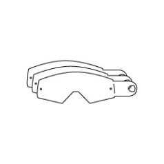 RACING GOGGLES TEAR OFF'S (12PCS)