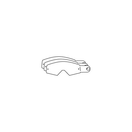 RACING GOGGLES TEAR OFF'S (12PCS)