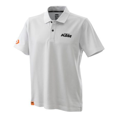 PURE RACING POLO WHITE S