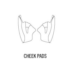 ST 501 CHEEK PADS XXL / 10MM