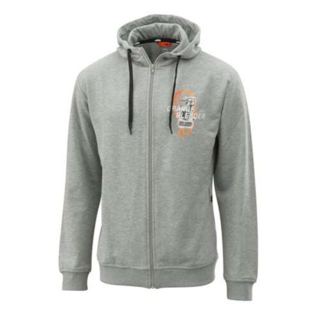 ORANGE FLUIDS ZIP HOODIE